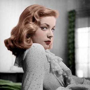Lauren Bacall - COLORIZED PRINT!!!