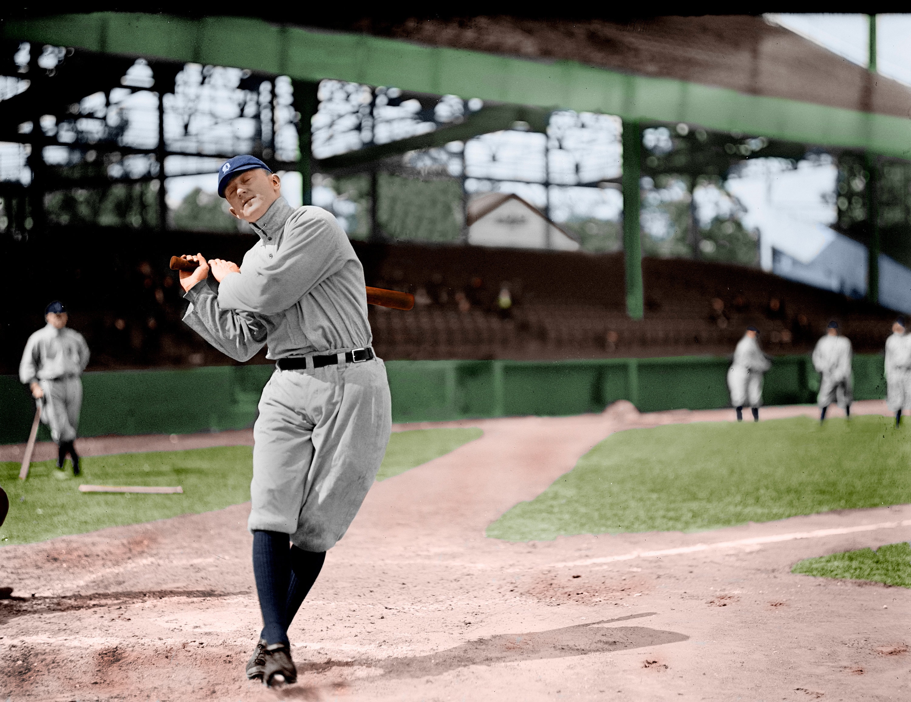 Ty Cobb COLORIZED PRINT Etsy