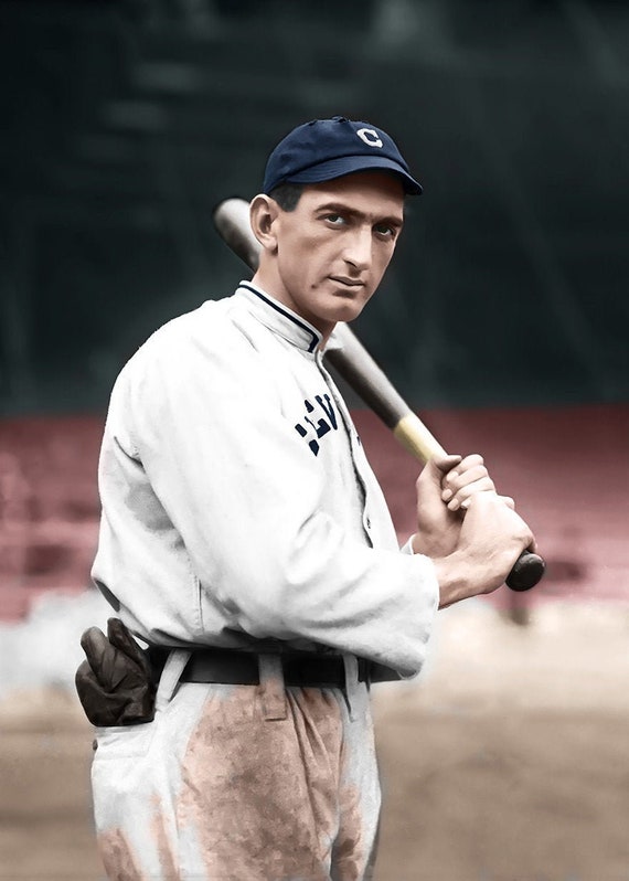シューレス　ジョージャクソン　写真 Legend Shoeless Joe Jackson - COLORIZED BY DOYLE - Etsy Denmark