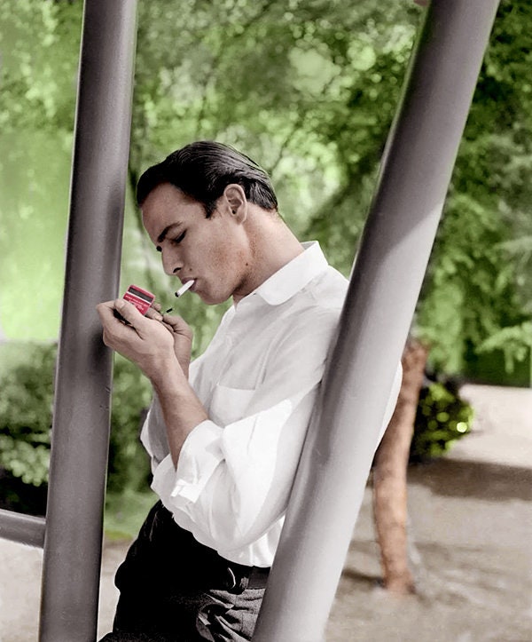 Marlon Brando - COLORIZED PRINT!!!! - Etsy
