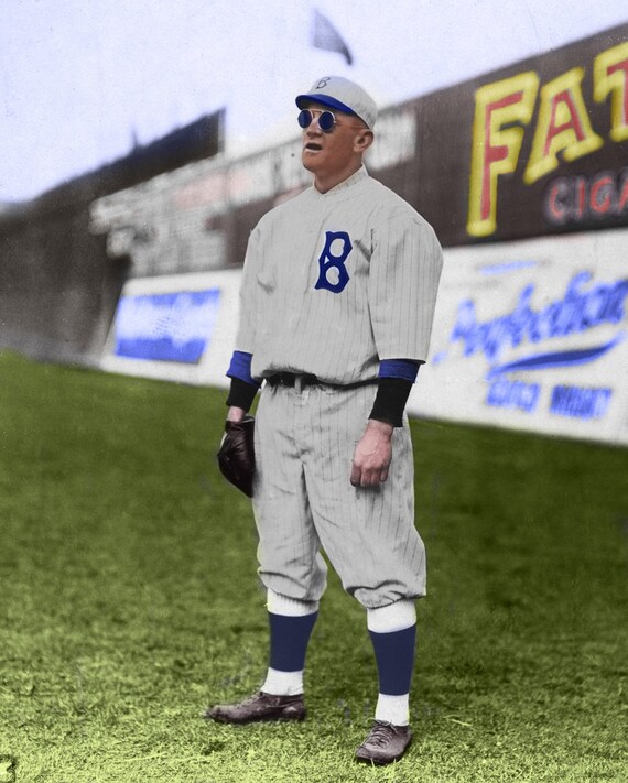 Casey Stengel Legendary Brooklyn Dodger Player and Mets/Yankees manager  COLORIZED BY DOYLE