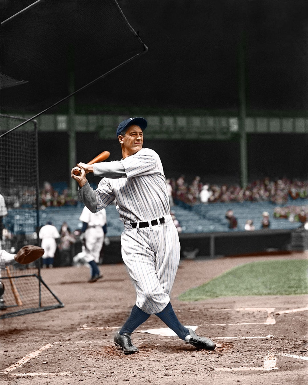 NYヤンキースの伝説、ルー・ゲーリッグ（カラープリント） - Etsy 日本