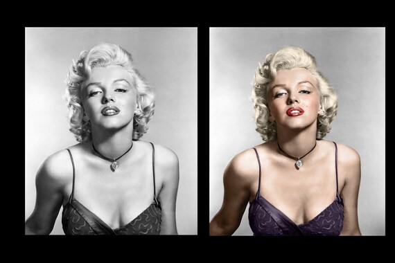 マリリン・モンロー - カラー化!!!! - Etsy 日本