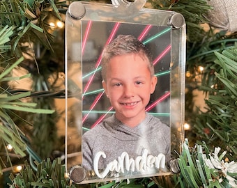 Picture frame ornament | Picture ornament | School ornament | School picture | School picture ornament | Girl ornament | Boy ornament