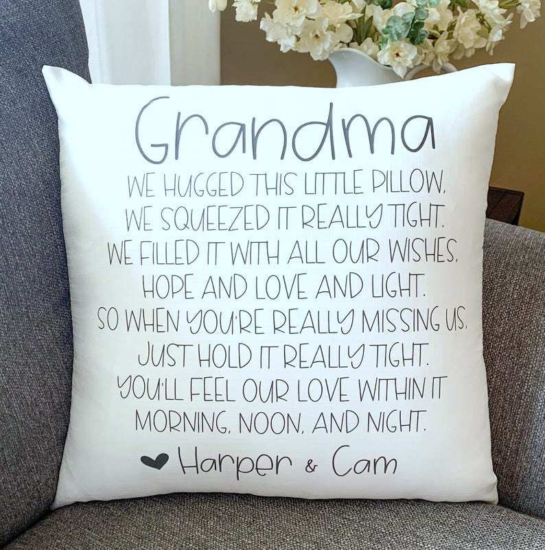 Grandma Pillow Pillow for Grandma Grandma Hug Pillow Etsy