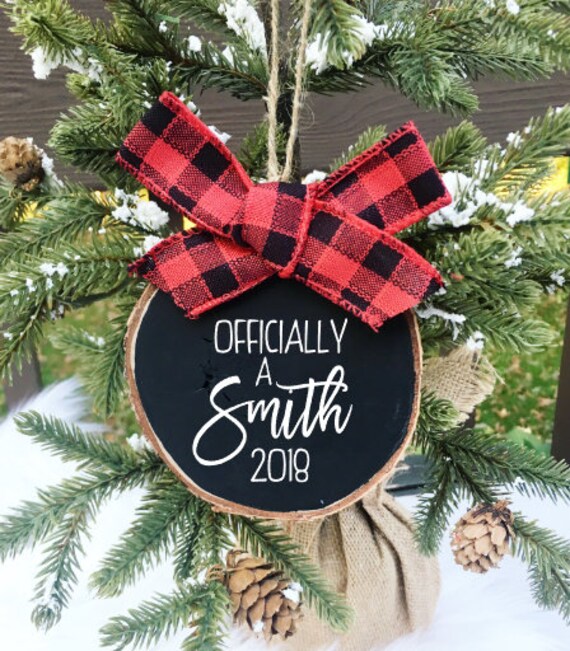 | d'ornement d'adoption | Adopté Cadeau Choisie Officiellement Adoptée Tranche de Bois Ornement |