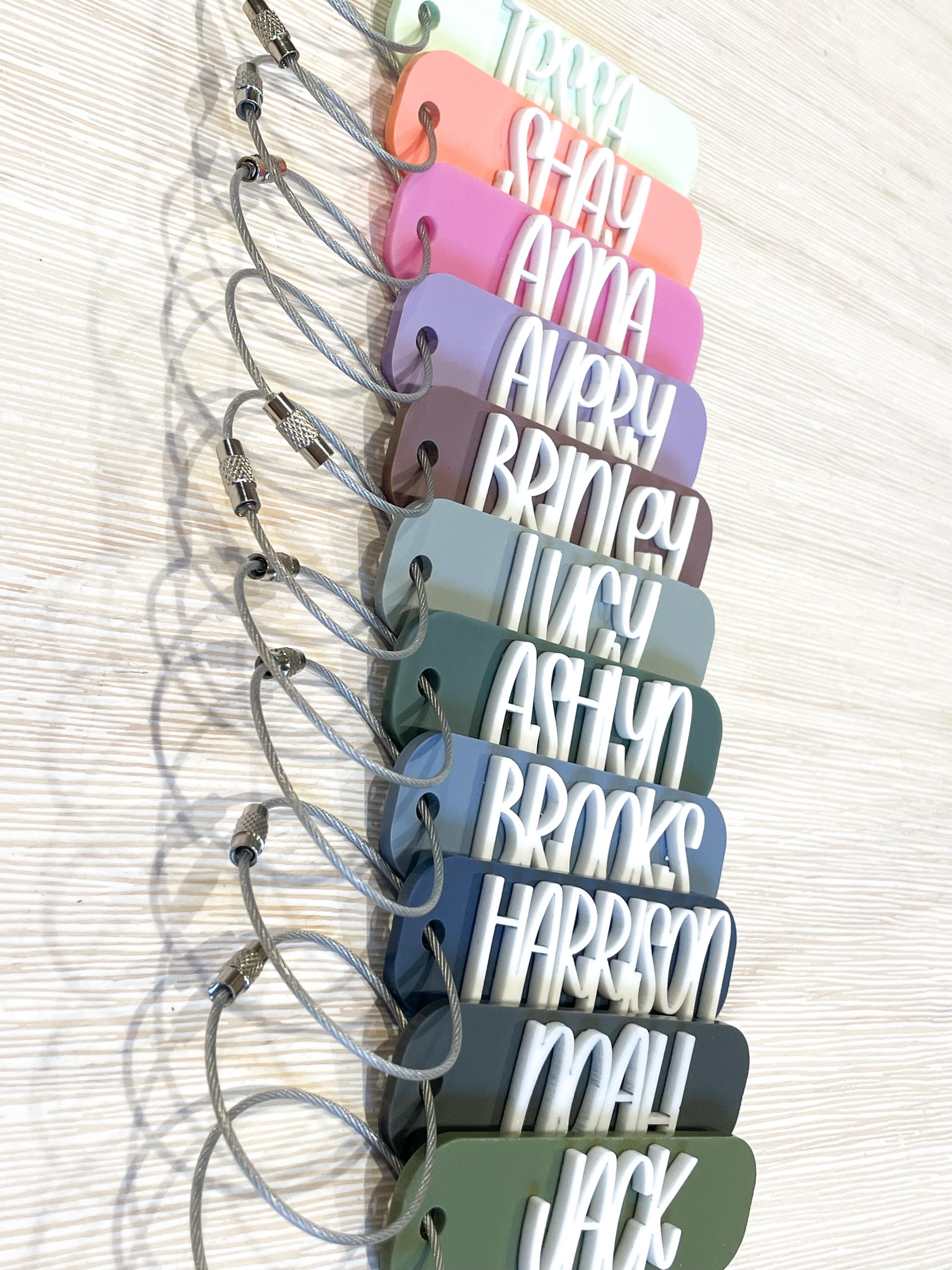 Personalized Keychain | Name Keychain | Backpack Tag | Kids Keychain ...