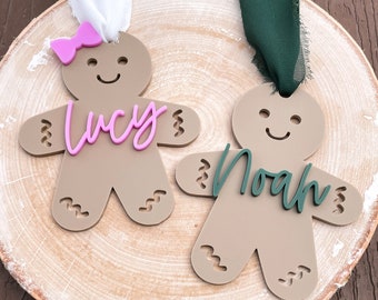 Peperkoekornament | Peperkoekmannetje | Meisjesornament | Jongensornament | Babyornament | Peperkoek kerstornament | Kinderornament