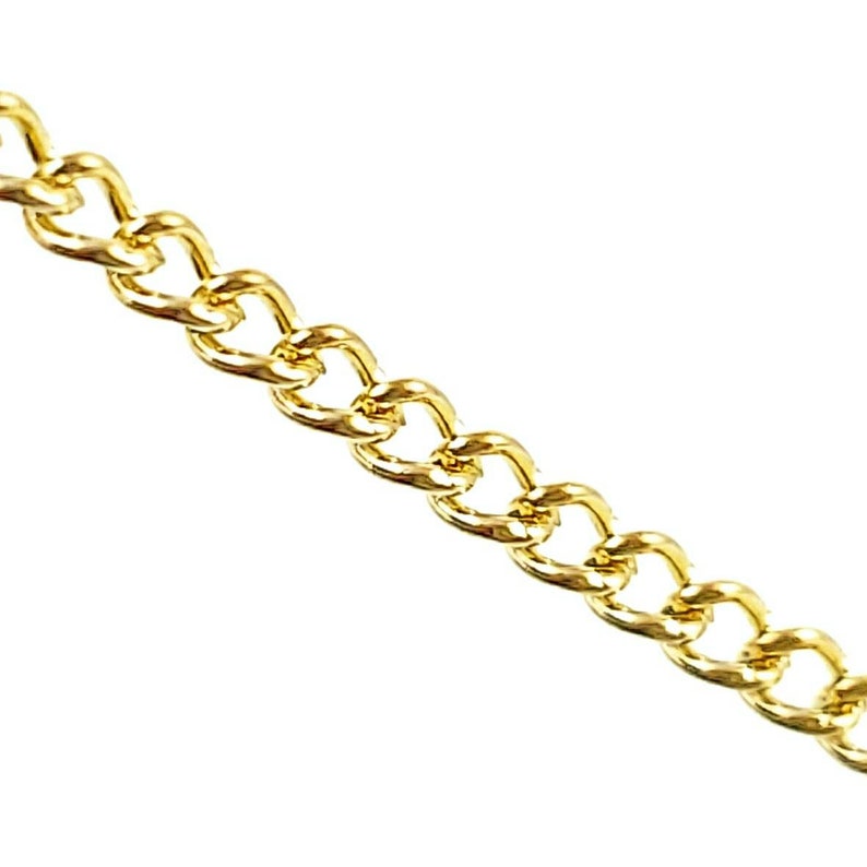 Thin Light Gold Curb Chain Mini Spools for Jewelry Making 2mm Etsy