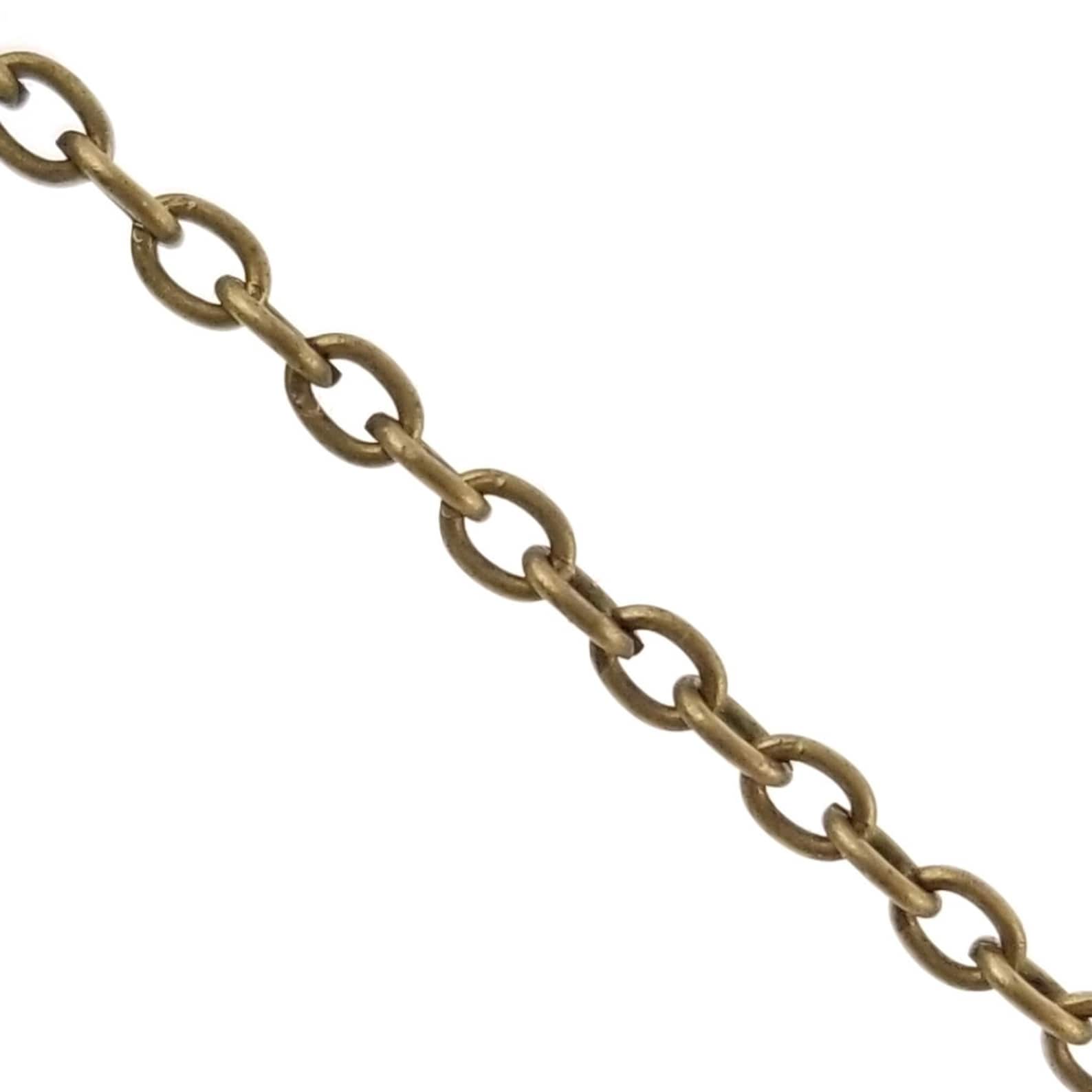 Antique Bronze Cable Chain Spool for Jewelry Making Nickel Etsy