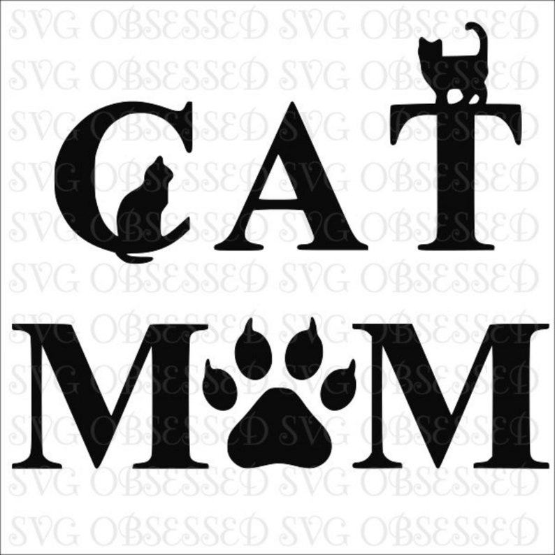 SVG, Cat Mom SVG, Cat SVG, Cricut File, Digital Download - Etsy