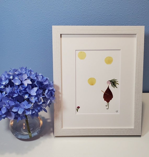 Free Shipping Make a Wish Flower Art Pressed Flowers Etsy