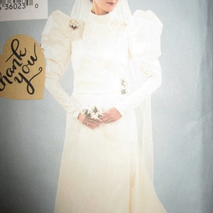 Butterick 3716 Historical Wedding Dress Sewing Pattern, Plus Size 18-22