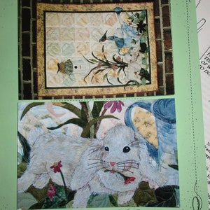 Quilt pattern, Bunny quilt pattern, wall quilt pattern, sewing patterns, craft patterns, discounted pattern, Spring quilt pattern, Rabbit