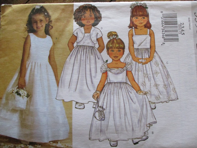 Etsypatterns, Toddler Patterns, Flower Girl Dress Pattern, Butterick