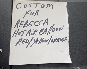 Custom balloon for Rebecca Red/Yellow/orange
