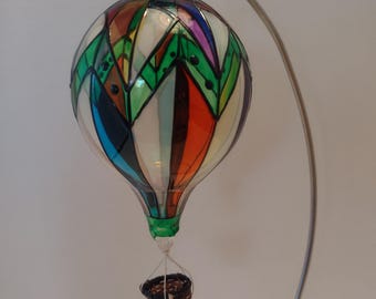 Blown Glass Hot Air Balloon pattern called Mt. Bliss