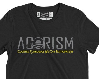 Agorismus Gegenwirtschaft Grafik Tri-Blend T-Shirt oder Hoodie