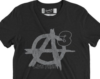 Agorismus A3 beunruhigt Grafik Tri-Blend T-Shirt oder Hoodie