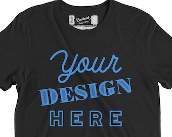 Bulk Custom T-shirts Screen Printed in Single Ink Color In Single Location with Your Logo or Design
