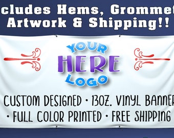 Various Size Vinyl Banner | Party Backdrop | Event Banner | Trade Show Signage | Craft Show | Custom Banner | Party Banner | Festival | Fair