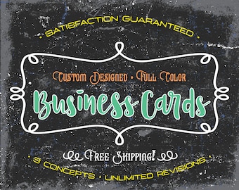 Custom Designed Business Cards | Custom Printed Business Cards | Personalized Business Cards
