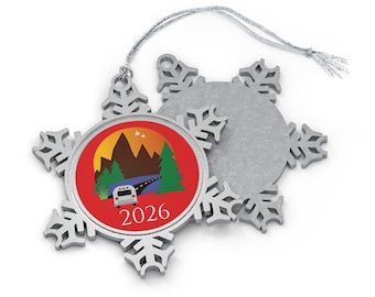 Adorno de copo de nieve de peltre
