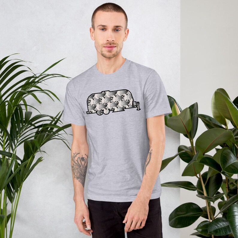 RV Gifts Airstream Trailer Camping Shirt Happy Camper Shirt Airstream Camper Airstream Gifts Airstream Tesselation Shirt Camping Gift