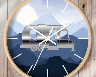 Airstream Clock, Airstream Gifts, Airstream Trailer, Airstream Camper, Airstream Decor, Camping Gift, Camping Clock, Camper Clock, R