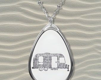 Airstream Pendant, Airstream Necklace, Airstream Trailer, Airstream Gifts, Airstream Camper, Airstream Necklace, Camping Gift