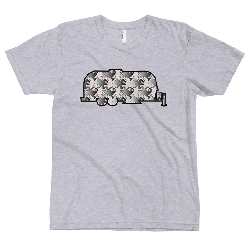 RV Gifts Airstream Trailer Camping Shirt Happy Camper Shirt Airstream Camper Airstream Gifts Airstream Tesselation Shirt Camping Gift