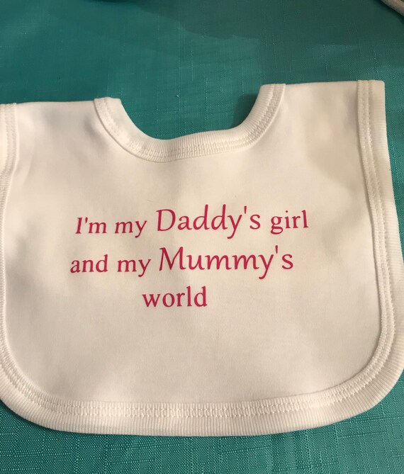 daddys girl bib