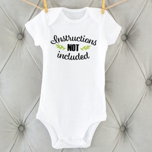 Instructies niet inbegrepen Vest, pasgeboren baby, kraamcadeau, grappig babyvestje, zwangerschapsaankondiging, babykleertjes, genderneutrale baby