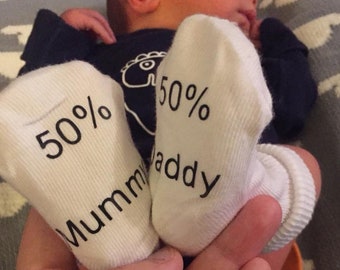Set of 5 Funny Baby Socks, funny socks, baby clothes, gift, baby shower, new baby, unisex