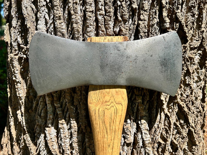 Restored Vintage double bit Craftsmen Vanadium axe with stamp image 6