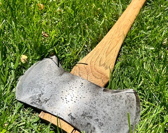 Restored Vintage Kelly’s Flint edge Double bit axe with stamp