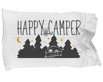 camping themed pillow cases