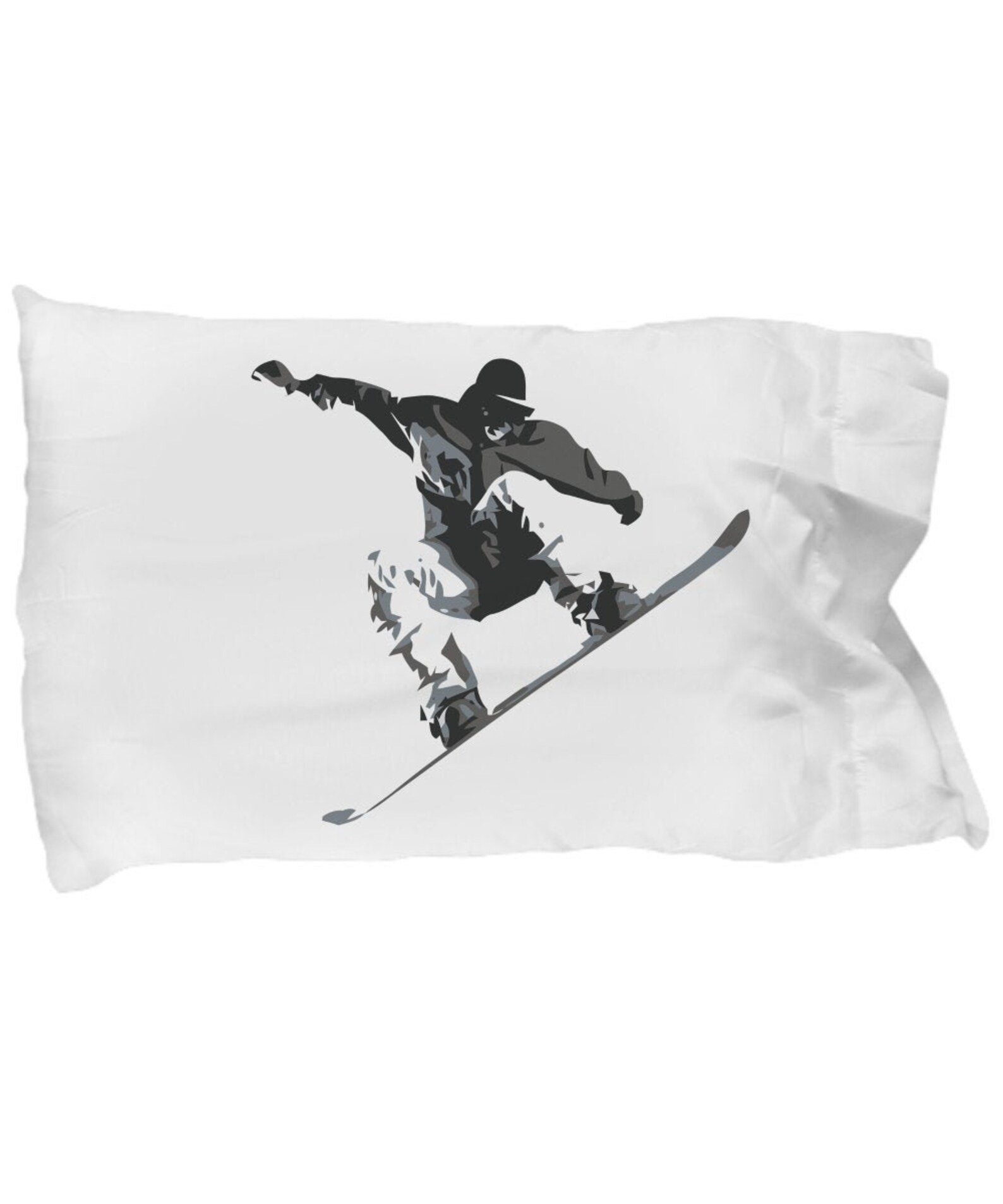 Snowboarding Pillowcase Snowboard Pillow Case Cover Etsy