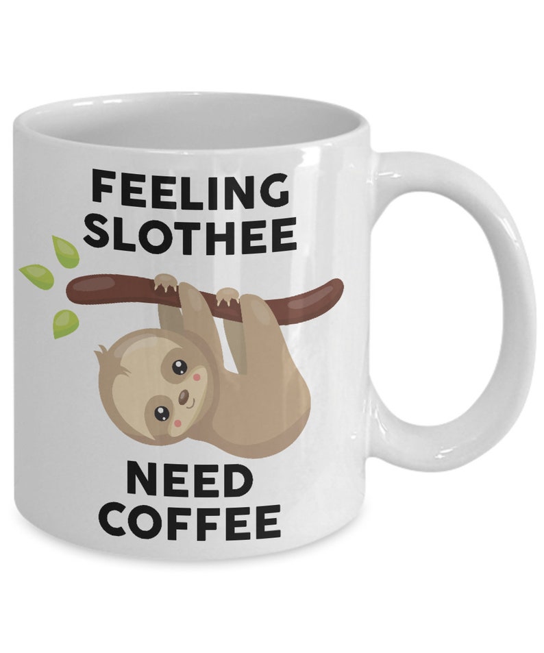 Sloth mug sloths lover coffee tea cup cute spirit animal gift Etsy