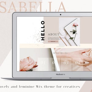 WIX Website template Isabella, Web design, Wix, Wix theme, website Wix