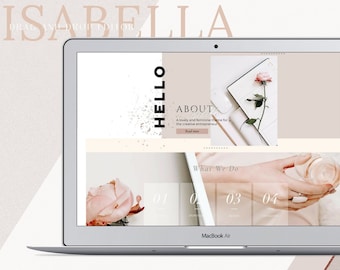 WIX Website template Isabella, Web design, Wix, Wix theme, website Wix