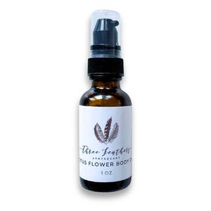 Lotus Flower Limited Edition Egyptian Body Oil 1oz || Three Feathers Apothecary