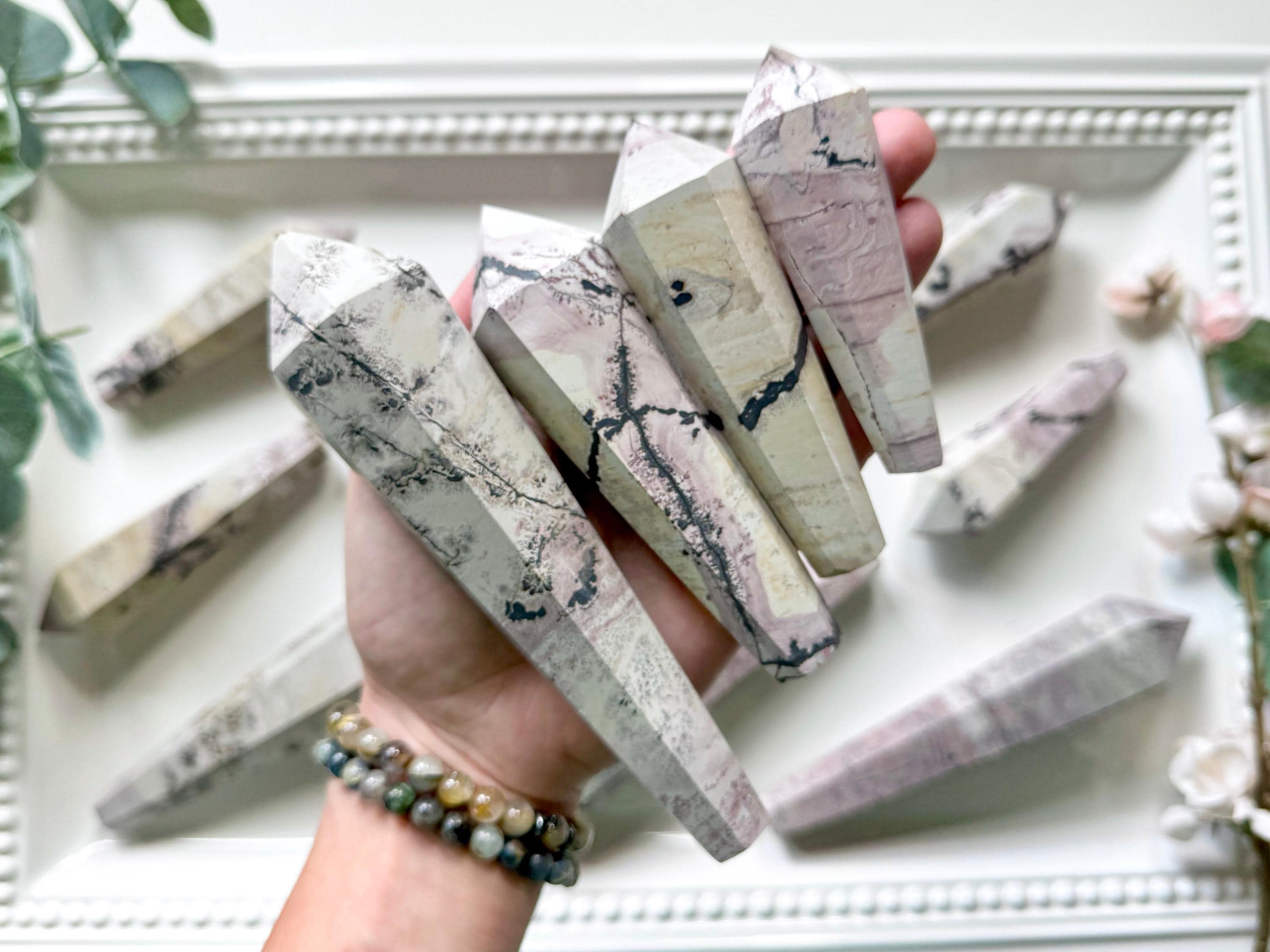 Picture Jasper Cut Base Wand - Etsy