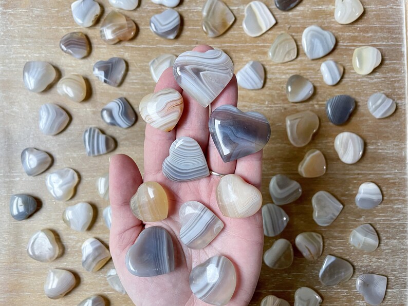 Banded Agate Mini Heart image 3