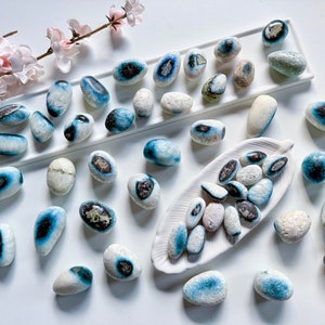 Blue Ice Glacierite Tumbled Stone || Indonesia