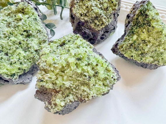 Peridot with Chrome Diopside and Spinel || Apache… - image 1