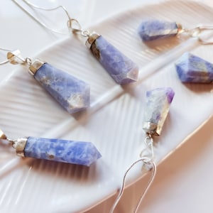 Hackmanite Point Necklace || UV Reactive