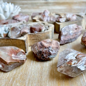 Amphibole Quartz Polished Points & Free Forms