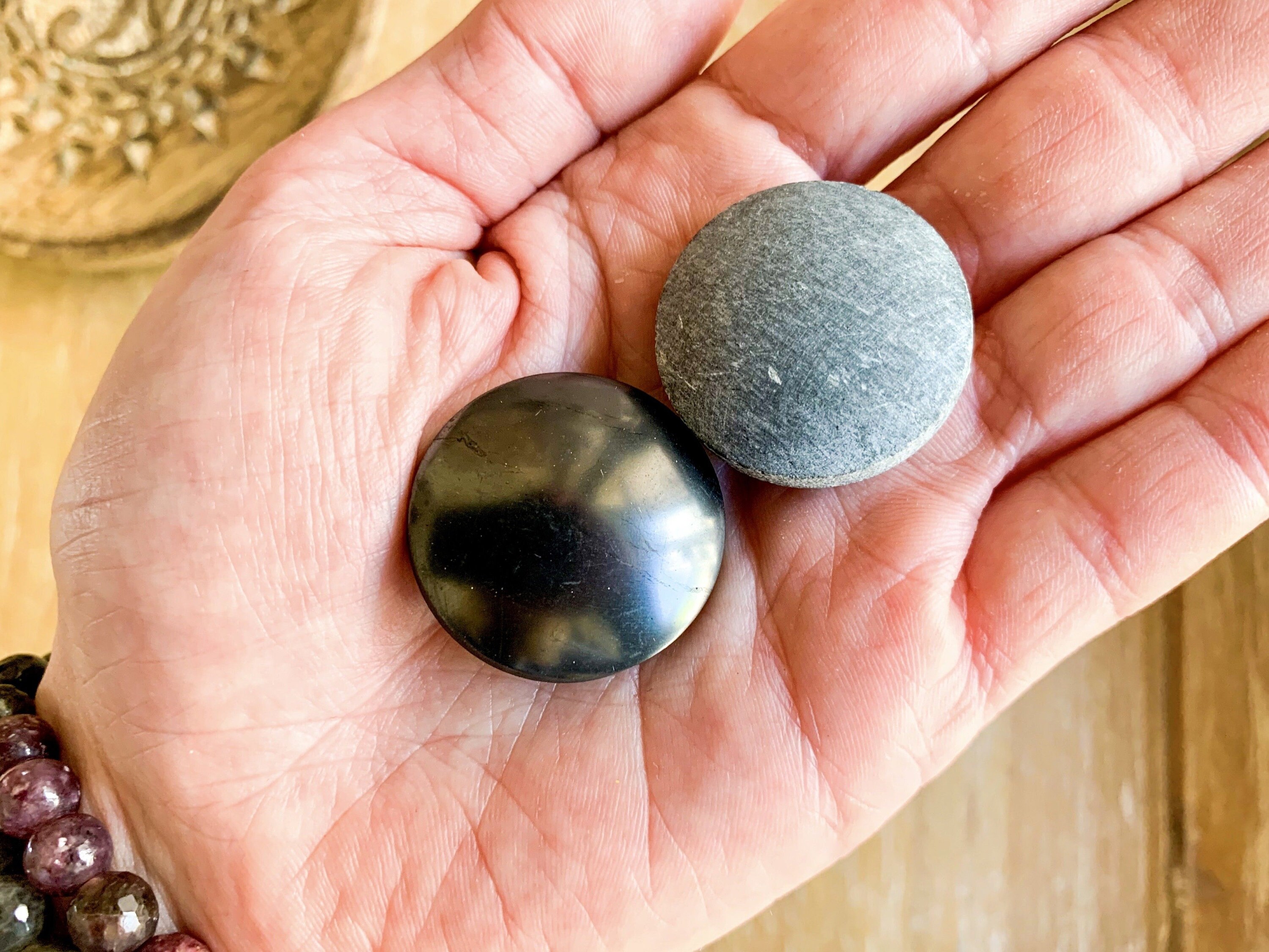 Shungite & Soapstone Pocket Harmonizer Pair Etsy