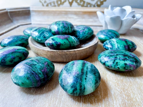 Ruby in Zoisite Palm Stone - image 2